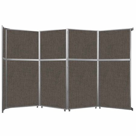 Versare Operable Wall Folding Room Divider 15'7" x 8'5-1/4" Mocha Fabric 1070251